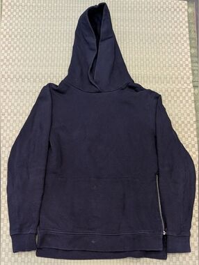 John Elliott Villain Side Zip Hoodie Navy Men's Size 2 Made in USA